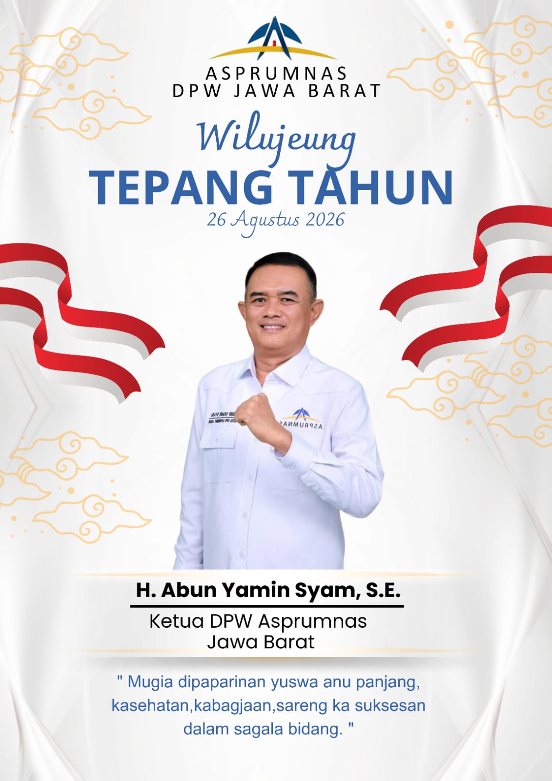 Menapaki Usia Baru, H. Abun Yamin Syam Teguhkan Komitmen Memajukan Perumahan Jawa Barat
